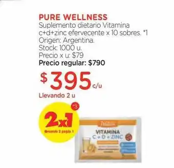 Farmacity Pure wellness suplemento dietario vitamina oferta