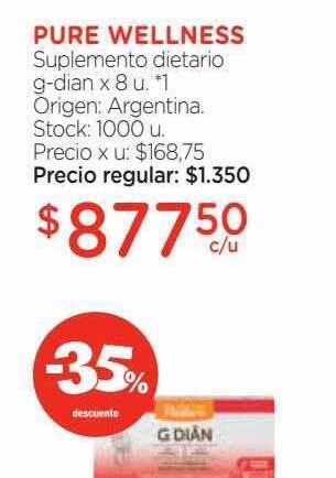 Farmacity Pure wellness suplemento dietario g dian oferta