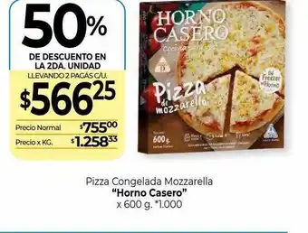 Pizza congelada mozzarella „horno casero”