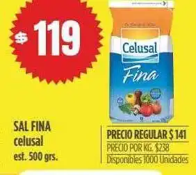 Supermercados Vea Sal fina celusal est. oferta