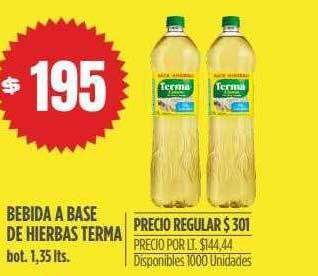 Supermercados Vea Bebida a base de hierbas terma oferta