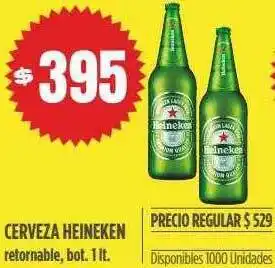 Supermercados Vea Cerveza heineken retornable oferta