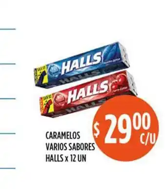 Supermercados Toledo Halls Caramelos Varios Sabores x 12un oferta
