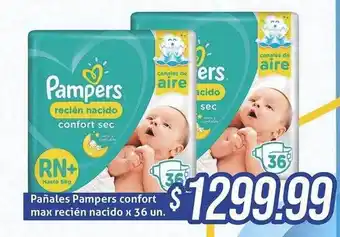 Gomez Pardo Pañales pampers confort max recién nacido oferta