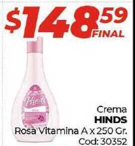 Diarco Hinds Crema Rosa Vitamina A x 250gr oferta