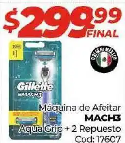 Diarco Mach3 Máquina de Afeitar Aqua Grip + 2 Repuesto oferta