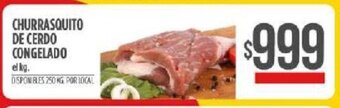 Supermercados Vea Churrasquito De Cerdo Congelado oferta