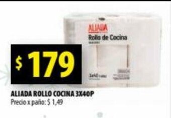 Punto Mayorista Aliada Rollo Cocina 3x40p oferta