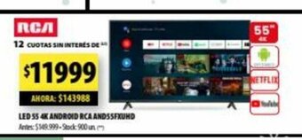 Punto Mayorista Led 55 4K Android Rca AND55FXUHD oferta
