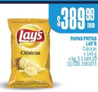 Makro Papas Fritas Lay's oferta
