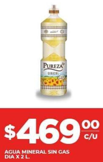 Supermercados DIA Agua Mineral Sin Gas Dia x 2L oferta