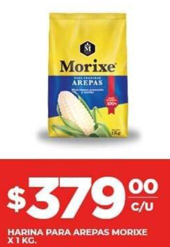 Supermercados DIA Harina Para Arepas Morixe x 1kg oferta