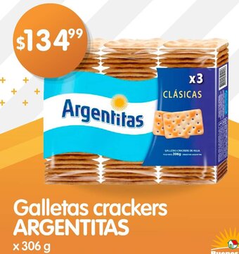 Supermercados Buenos Días Galletas Crackers Argentitas x 306g oferta
