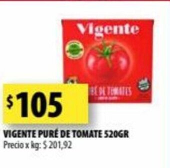 Punto Mayorista Vigente Puré De Tomate 520gr oferta
