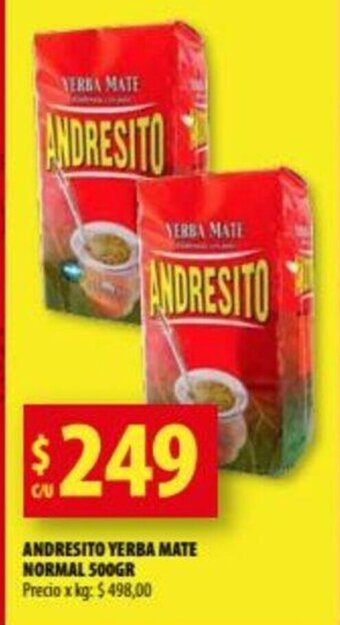Punto Mayorista Andresito Yerba Mate Normal 500gr oferta