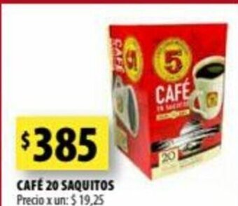 Punto Mayorista Café 20 Saquitos oferta