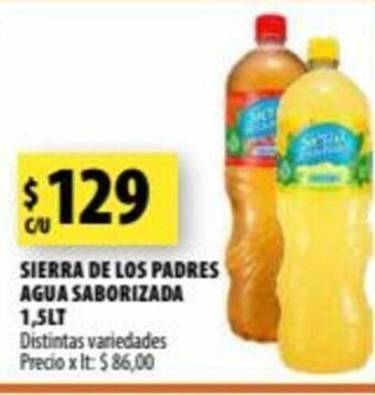 Punto Mayorista Sierra De Los Padres Agua Saborizada 1.5lt oferta