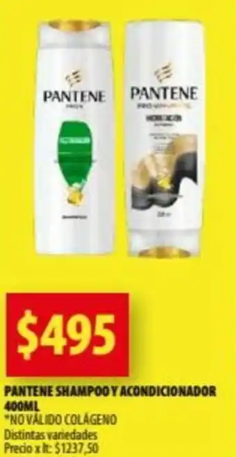 Punto Mayorista Pantene Shampoo y Acondicionador 400ml oferta