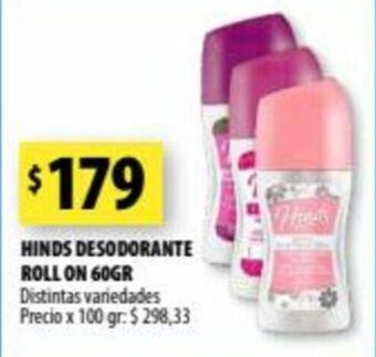 Punto Mayorista Hinds Desodorante Roll On 60gr oferta