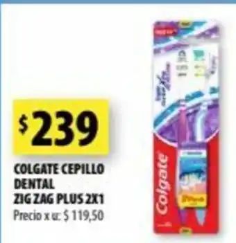 Punto Mayorista Colgate Cepillo Dental Zig Zag Plus 2x1 oferta