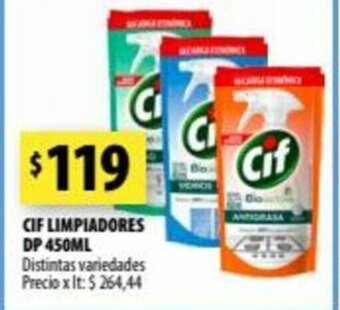 Punto Mayorista Cif Limpiadores Dp 450ml oferta