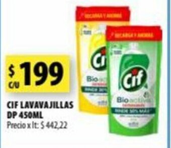 Punto Mayorista Cif Lavavajillas Dp 450ml oferta