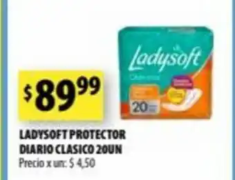 Punto Mayorista Ladysoft Protector Diario Clasico 20un oferta