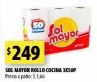 Punto Mayorista Sol Mayor Rollo Cocina 3x50p oferta