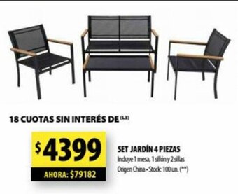 Punto Mayorista Set Jardín 4 Piezas oferta
