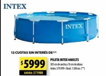 Pileta Intex 4485lts