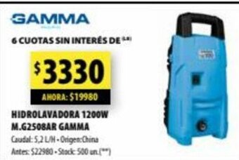 Punto Mayorista Hidrolavadora 1200W M.G2508AR Gamma oferta