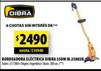 Punto Mayorista Bordeadora Eléctrica Dibra 350W M.35002R oferta