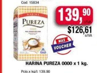 Maxiconsumo Harina Pureza 0000 x 1kg oferta