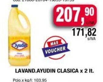 Maxiconsumo Lavand. Ayudin Clasica x 2 LT oferta