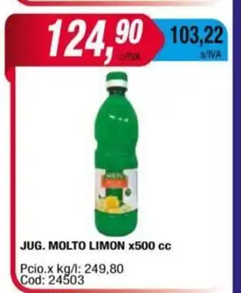 Maxiconsumo Jug. Molto Limon x 500cc oferta