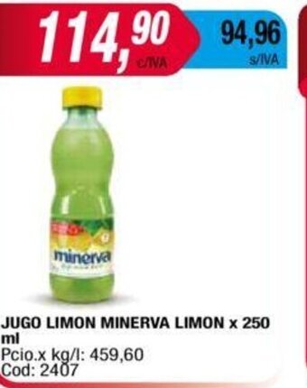 Maxiconsumo Jugo Limon Minerva Limon x 250ml oferta