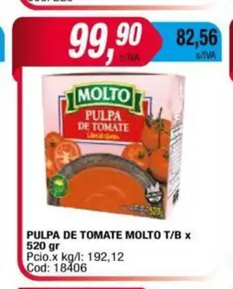 Maxiconsumo Pulpa de Tomate Molto T/B x 520gr oferta