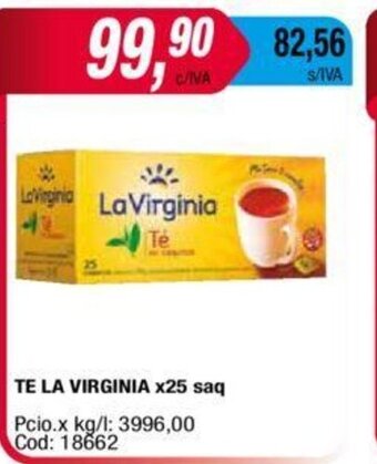 Maxiconsumo Te La Virginia x 25 Saq oferta