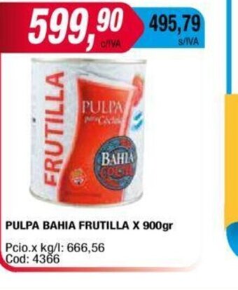 Maxiconsumo Pulpa Bahia Frutilla x 900gr oferta