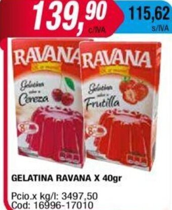 Maxiconsumo Gelatina Ravana x 40gr oferta