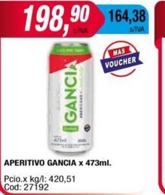 Maxiconsumo Aperitivo Gancia x 473ml oferta