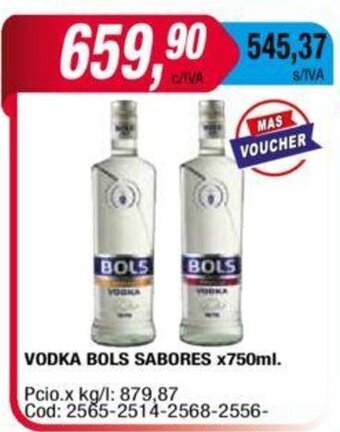 Maxiconsumo Vodka Bols Sabores x 750ml oferta