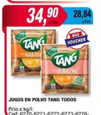 Maxiconsumo Jugos En Polvo Tang Todos oferta