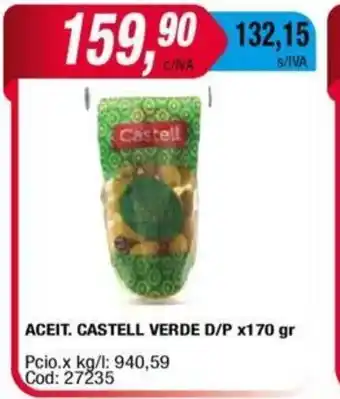 Aceit. Castell Verde D/P x 170gr