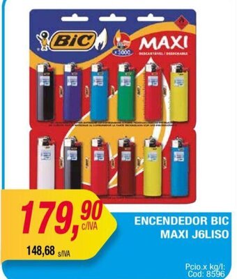 Maxiconsumo Encendedor Bic Maxi J6Liso oferta