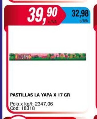 Maxiconsumo Pastillas La Yapa x 17gr oferta