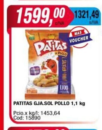 Maxiconsumo Patitas Gja.Sol Pollo 1.1kg oferta