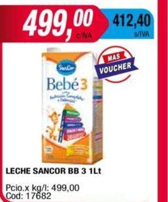 Maxiconsumo Leche Sancor BB 3 1lt oferta