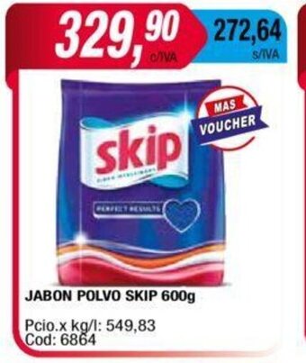 Maxiconsumo Jabon Polvo Skip 600g oferta
