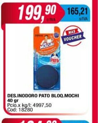 Maxiconsumo Des. Inodoro Pato Bloq. Mochi 40gr oferta